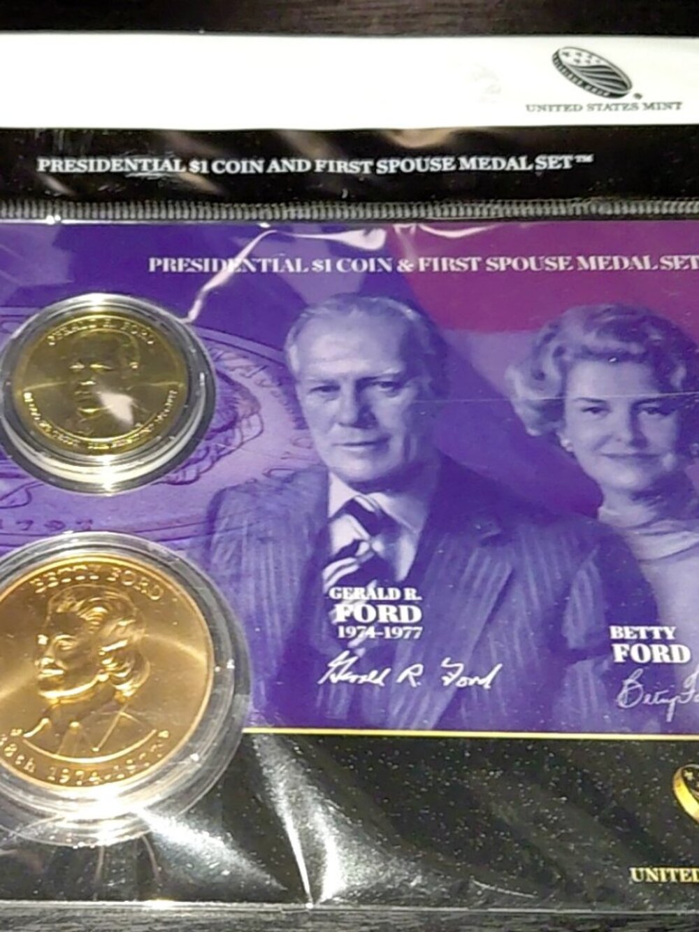Ford Presidential Dollar and First Spouse Bronze Medal... In Original Packaging